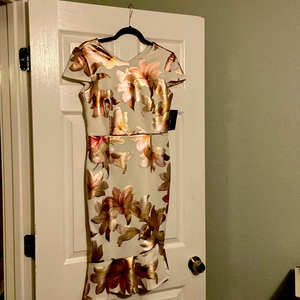 Rose gold & cream brand new enfocus dress